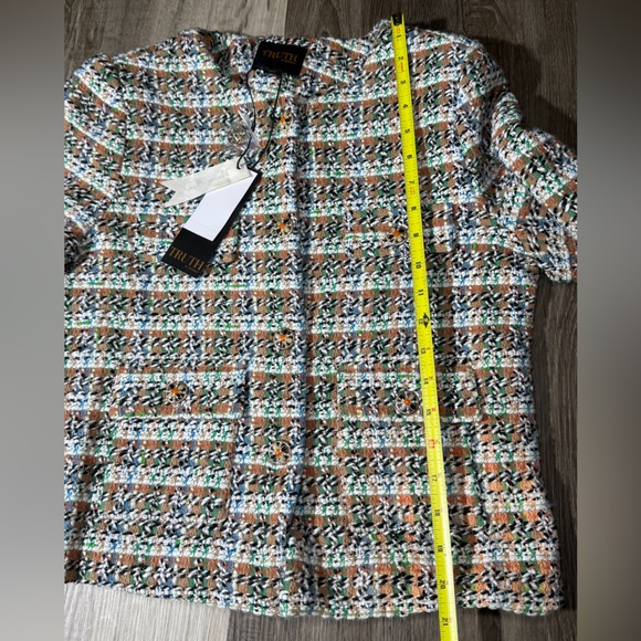 NWT—TRUTH by Republic Sz: 6 cropped tweed blazer in mixed colors - Picture 11 of 11